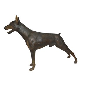 doberman head statue